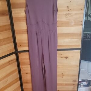 Elegant Purple Sleeveless Jumpsuit